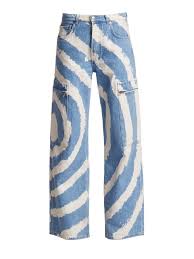 Size (cm) s m l xl length 106 108 110 112 waist 76 80 84 88 thigh 64 65 66 67 more information about how to measure / model sizing below relaxed boxy fit 100% heavy. Ganni Denim Mid Rise Wide Leg Washed Jeans In Bleach Tie Dye Blue Lyst