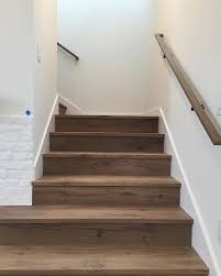 Oak Concrete Stair Nosings Made By Stuga Farmhouse Renovation Stairs Staircase Makeover