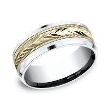 Two Tone Comfort Fit Design Wedding Band Cf20800314kwy06 Wedding Band Designs Contemporary Wedding Rings Mens Wedding Bands