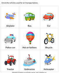 Preschool air transportation craft ideas. Air Transportation Worksheet Turtle Diary
