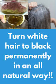 It can help you get a naturally straight hair and get rid of a puffy hair. Turn White Hair To Black Permanently In An All Natural Way Homemade Natural Hair Color Will Tu Hair Color For Black Hair Natural Hair Color Dyed Natural Hair