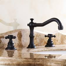 Maybe you would like to learn more about one of these? Home Garden Widespread Bathroom Sink Mixer Tap 3 Pcs Basin Faucet Solid Brass Antique Black Faucets
