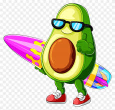 Avocado cartoon stock photos and images. Funny Avocado Cartoon Surfing On Transparent Background Png Similar Png