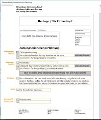 Falls die oben genannten muster einer zahlungserinnerung. Vorlage Layout Mahnung World Of Rechnungsprofi