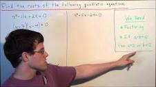 How to find the roots of an quadratic equation - Free Math Help ...