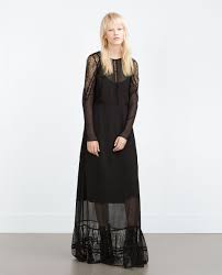 Long Lace Dress Dresses Trf Lange Jurken Maxi Jurken Jurken