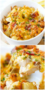 Baked Chicken And Potato Casserole Baked Chicken And Potato Casserole Craz Bacon Potato Casserole Potatoe Casserole Recipes Chicken Bacon Ranch Potato Bake