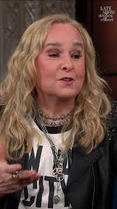 @melissaetheridge says starring in her new Broadway show is "like therapy  every night." #Colbert #melissaethridge #broadway