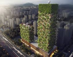 Asia S First Vertical Forest Is Being Built In China Which Will Produce 60 Kg Oxygen Every Day Vertical Forest Green Tower Green Architecture