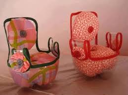 Doll Chairs Made From Soda Bottles Plastic Bottle Crafts Plastic Crafts Diy Doll