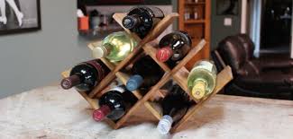 Diy Countertop Wine Rack Wilker Do S Countertop Wine Rack Homemade Wine Rack Diy Wine