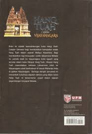 Karir hang tuah karir hang tuah sebagai laksamana berisi berbagai kisah tentang kesetiannya kepada sultan melalui sejarah melayu maupun hikayat hang tuah. Hang Tuah Catatan Vijayanagara