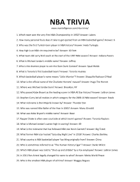 These 30 men are some of the shortest ba. 41 Best Nba Trivia Questions And Answers Get Cool Facts