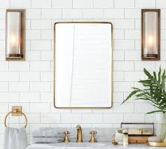 Includes three adjustable tempered glass shelves for the regular size and four shelves for the larger. Matte Black Vintage Rounded Rectangular Recessed Medicine Cabinet 17x27 Pottery Barn
