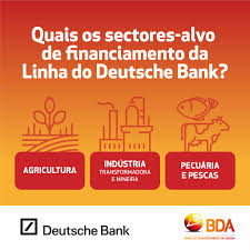 .by deutsche bank and its content is not sponsored, endorsed or approved by deutsche bank. Banco De Desenvolvimento De Angola Do Sector Primario Ao Terciario O Seu Projecto Pode Avancar Visite O Nosso Site E Saiba Mais Sobre A Linha De Credito Deutsche Bank Http Bda Ao Pt Pt Bda