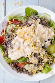 Low Carb Cheeseburger Salat Mit Cheeseburger Dressing Rezept In 2020 Schnelle Rezepte Rezepte Gesunde Rezepte