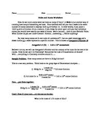 You create a conversion factor from the molar mass and use it in your calculations. 34 Molar Conversion Worksheet Answers Worksheet Resource Plans
