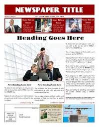 The newspaper you work for has asked you to cover the recent arrival of an alien ship. 11 Business Newspaper Templates Ideas Newspaper Template Create Your Own Business Newspaper
