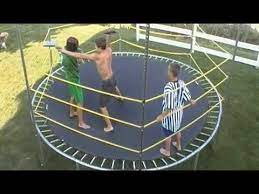 Backyard Trampoline Wrestling Ring Youtube Wrestling Party Wwe Birthday Party Wwe Birthday