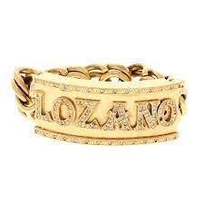 Diamond custom script name necklace. Bracelet 1 10kyg Solid Gold Bracelet Name Plate Lozano 80 0mm X 30 0mm 120 Rbc Diamonds 2 50