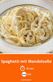 Spaghetti Mit Mandelsosse Rezept Rezepte Lebensmittel Essen Essen