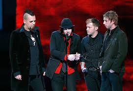 Musical Group Three Days Grace Accept The Award For Best Rock Three Days Grace Musical Group Billboard Music Awards