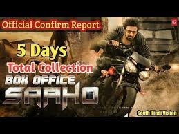Saaho 5 Days Total Box Office Collection All India Worldwide All Version Collection Shvt Youtube Box Office Collection Office Collections Box Office