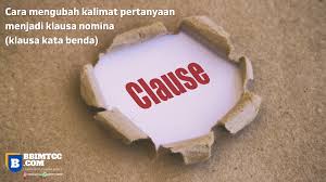 Yuk tambah pengetahuan grammar tentang kalimat perintah bahasa inggris. Pelajaran 116 Mengubah Kalimat Pertanyaan Menjadi Klausa Nomina 3 Belajar Bahasa Inggris Mandiri
