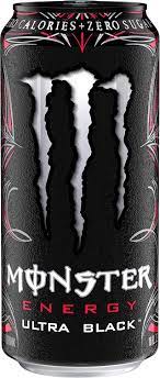 Crisp and refreshing black cherry unleash the ultra beast! Wlife Monster Energy Ultra Black 16 Ounce Pack Of 24 By Monster Energy Amazon De Grocery