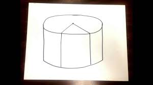 Add the bottom of the cake. How To Draw A 3 D Cake Youtube