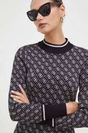 Šaty Guess, barva černá