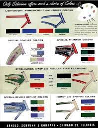 Schwinn Bicycle Colors In 1955
