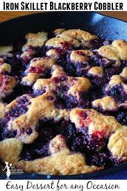 Iron Skillet Blackberry Cobbler The Southern Lady Cooks Cobbler Recipes Blackberry Cobbler Cast Iron Skillet Cooking