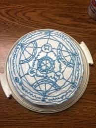 Can We All Appreciate My Transmutation Circle Birthday Cake Now Fma Anime Birthday Cakes Anime Cake Cute Food Cake Designs