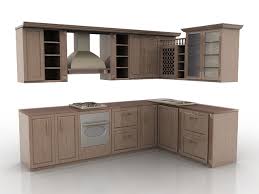 vintage rustic kitchen design 3d model