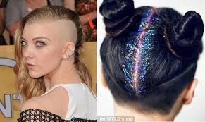 Crazy Fashion Trends 2016 Side Shave Glitter Roots Hot Hair Styles Weird Fashion Trending Beauty