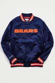 Mitchell Ness Chicago Bears Satin Jacket Urban Outfitters Canada