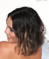 Vanessa Hudgens Short Wavy Brunette Bob Haircut