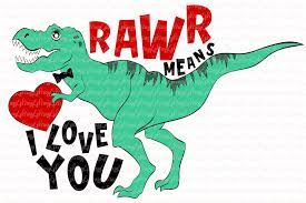 Download T Rex Dinosaur Svg Valentine Clipart Custom Designed Illustrations Creative Market