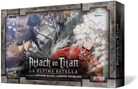 A smartphone social game, titled attack on titan: Attack On Titan La Ultima Batalla Juego De Mesa