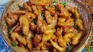 Rub 2 teaspoons kosher salt 1 teaspoon ground coriander 12 large chicken wings, each about 6 ounces, wing tips removed. Buying Popular Fried Chicken Wings Amazing Cambodian Street Food Youtube