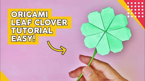 Diy Cara Membuat Bunga Paling Simple Semanggi 4 Daun How To Fold Fo Di 2020 Origami Daun Blog