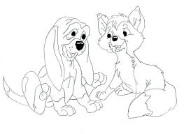 The fox and the hound coloring book: The Fox And The Hound Coloring Pages