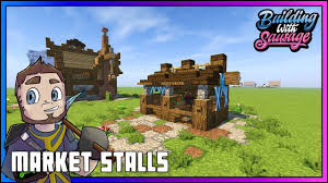 Today i will show you how to build a medieval market stall minecraft tutorial. Minecraft Building With Sausage Market Stalls Vanilla Tutorial 1 12 Youtube