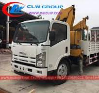 Isuzu NPR 5 ton knuckle boom crane shipping to Iraq