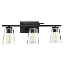 Means 3 Light Bath Bar Light Fixtures Bathroom Vanity Black Vanity Light Black Bathroom Light