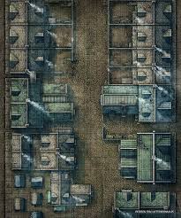 The Alleyway Battle Map - (30x36) : rbattlemaps