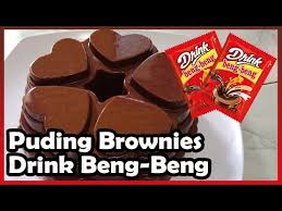 Es mambo coklat beng beng lembut cocok untuk jualan. Cara Membuat Puding Brownies Drink Beng Beng By Dapur Mbup