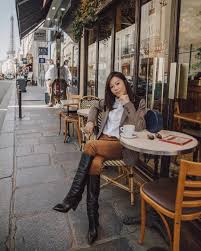 Jenny Tsang Tsangtastic On Instagram Be My Coffee Date In Paris In Mypaigepair Of Boots And Free People Outfits Fall Coffee Date Outfits Jenny Tsang