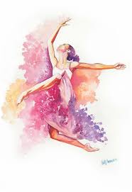 Dancing With Colors By Cindy Elsharouni Watercolor Dancer Ballet Art Ballerina Art